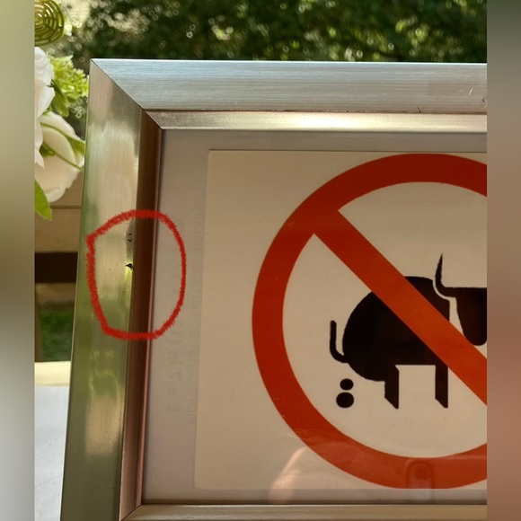 NO BS graphic Framed in silver toned lightweight frame Office Desk  Decoration - Picture 8 of 8